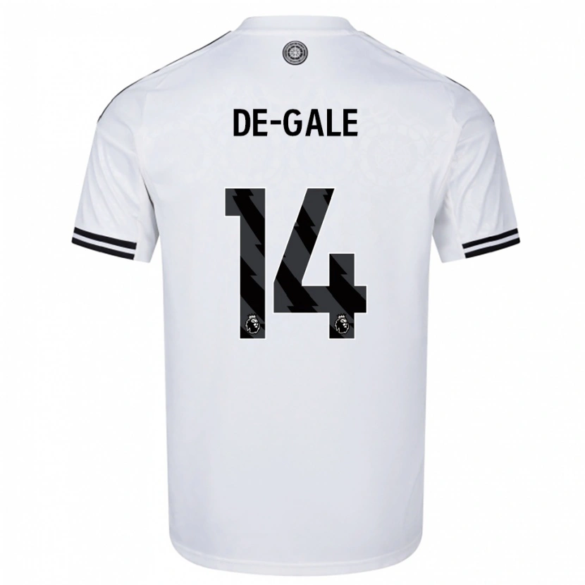 DanxenキッズDylan De-Gale#14ホワイト ブラックホームシャツ2025/26ジャージーユニフォーム