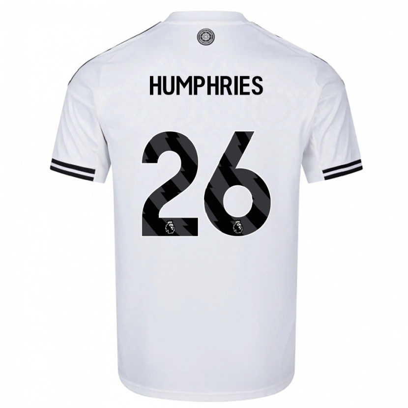 DanxenキッズMarni Humphries#26ホワイト ブラックホームシャツ2025/26ジャージーユニフォーム