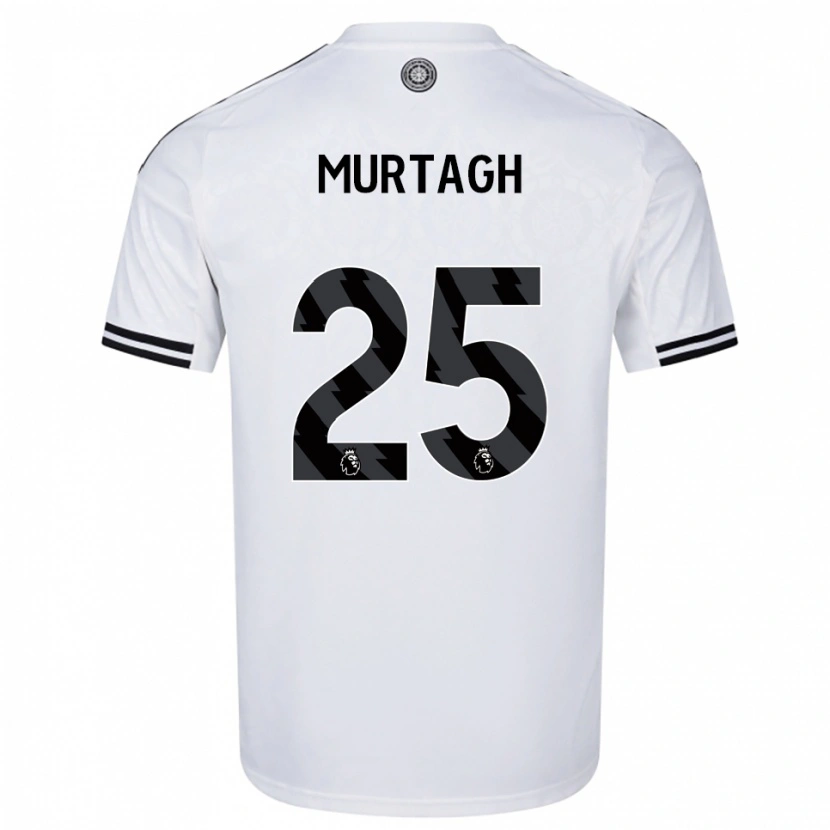DanxenキッズRuby Murtagh#25ホワイト ブラックホームシャツ2025/26ジャージーユニフォーム