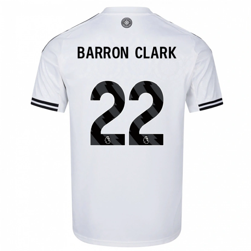 DanxenキッズBetty Barron-Clark#22ホワイト ブラックホームシャツ2025/26ジャージーユニフォーム