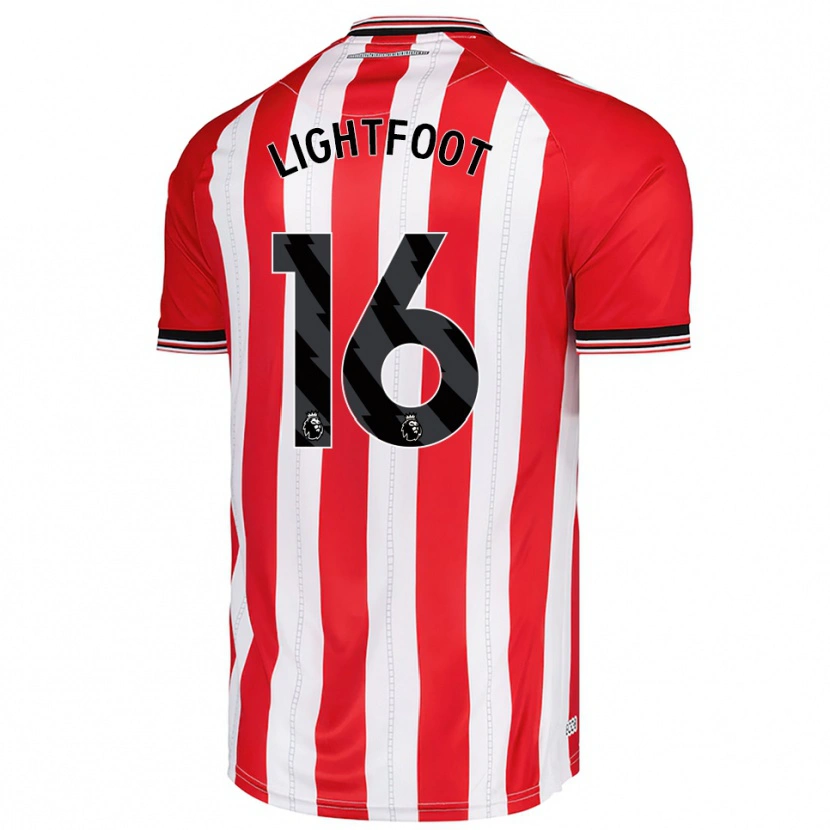 DanxenキッズArchie Lightfoot#16レッド ホワイトホームシャツ2025/26ジャージーユニフォーム