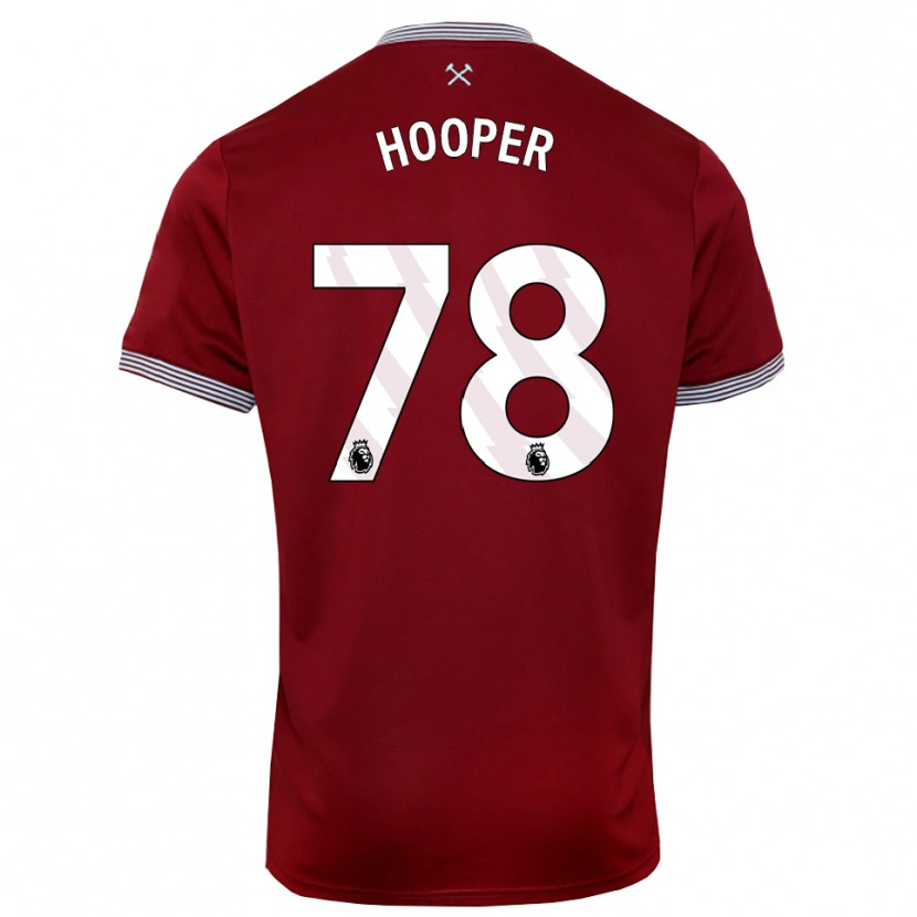 DanxenキッズFinley Hooper#78バーガンディ ホワイトホームシャツ2025/26ジャージーユニフォーム