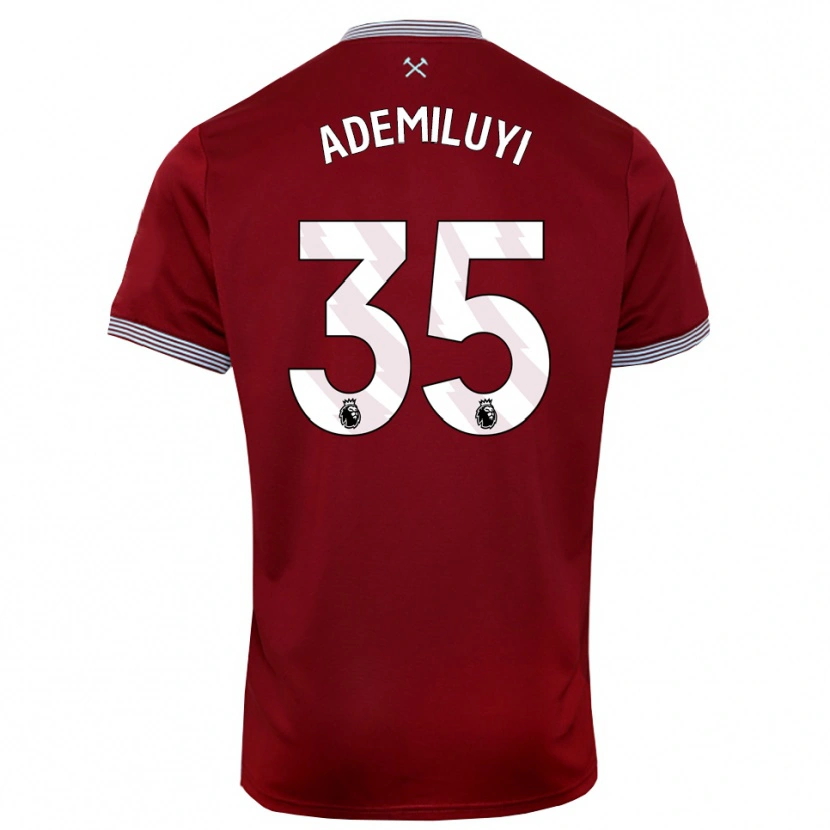 DanxenキッズPrincess Ademiluyi#35バーガンディ ホワイトホームシャツ2025/26ジャージーユニフォーム