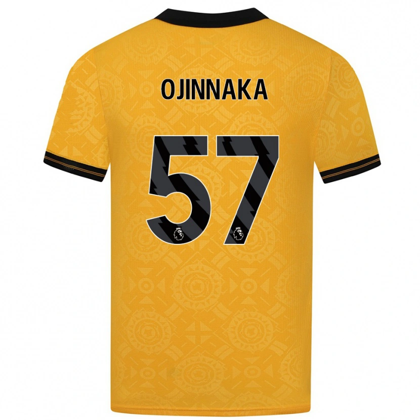 DanxenキッズTemple Ojinnaka#57イエロー ブラックホームシャツ2025/26ジャージーユニフォーム