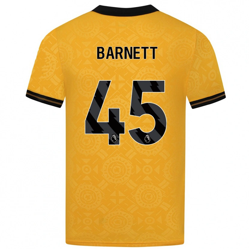 DanxenキッズTy Barnett#45イエロー ブラックホームシャツ2025/26ジャージーユニフォーム