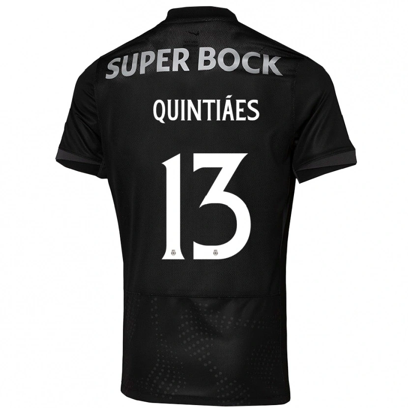 DanxenキッズRodrigo Quintiães#13ブラック ホワイトアウェイシャツ2025/26ジャージーユニフォーム