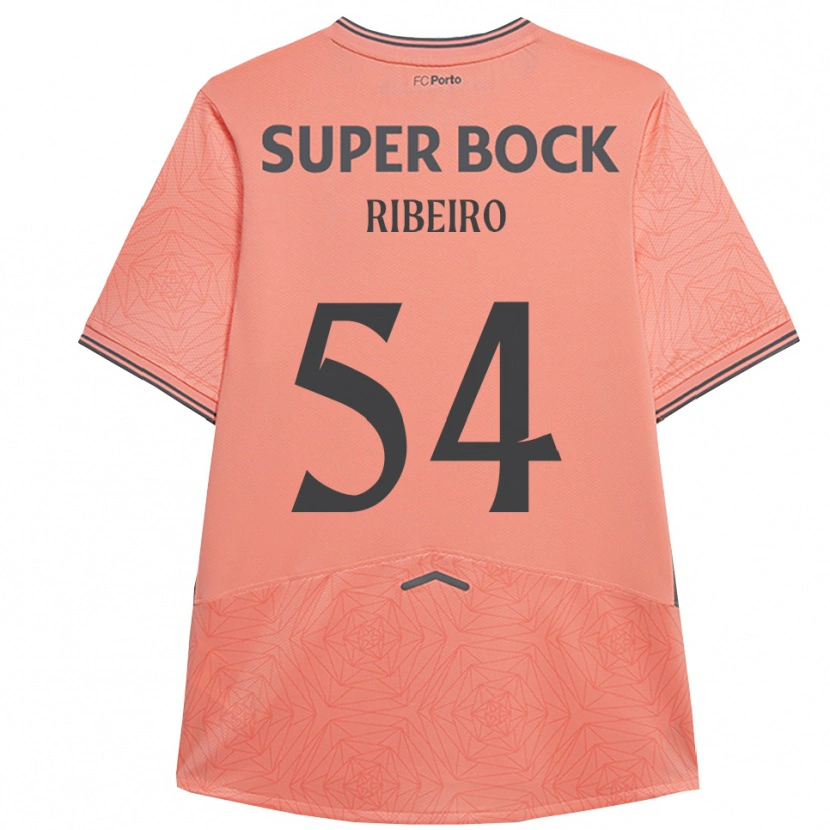 Danxenキッズアントニオ・リベイロ#54ピンク ネイビーアウェイシャツ2025/26ジャージーユニフォーム