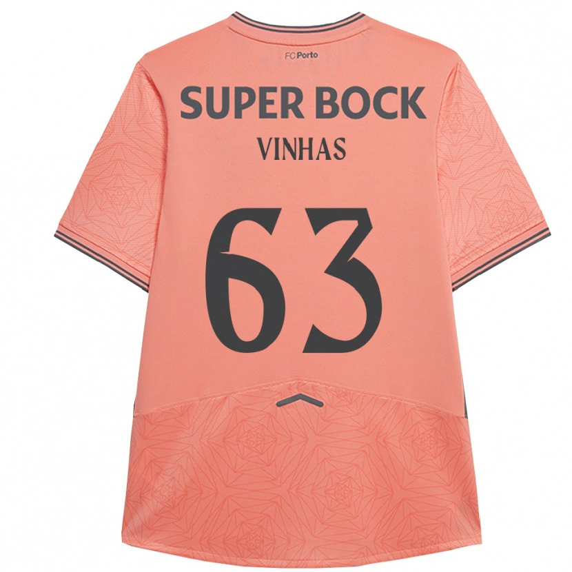 DanxenキッズDavid Vinhas#63ピンク ネイビーアウェイシャツ2025/26ジャージーユニフォーム