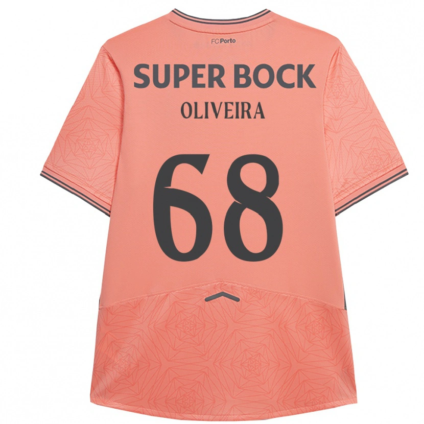 Danxenキッズアンドレ・ルイス・ロッチャ・オリヴェリア#68ピンク ネイビーアウェイシャツ2025/26ジャージーユニフォーム