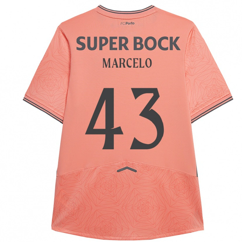 Danxenキッズジョアン・マルセロ#43ピンク ネイビーアウェイシャツ2025/26ジャージーユニフォーム