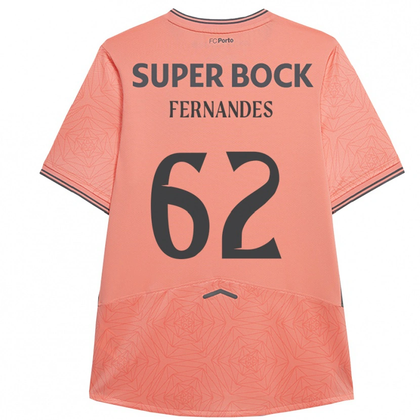 Danxenキッズロドリゴ・フェルナンデス#62ピンク ネイビーアウェイシャツ2025/26ジャージーユニフォーム