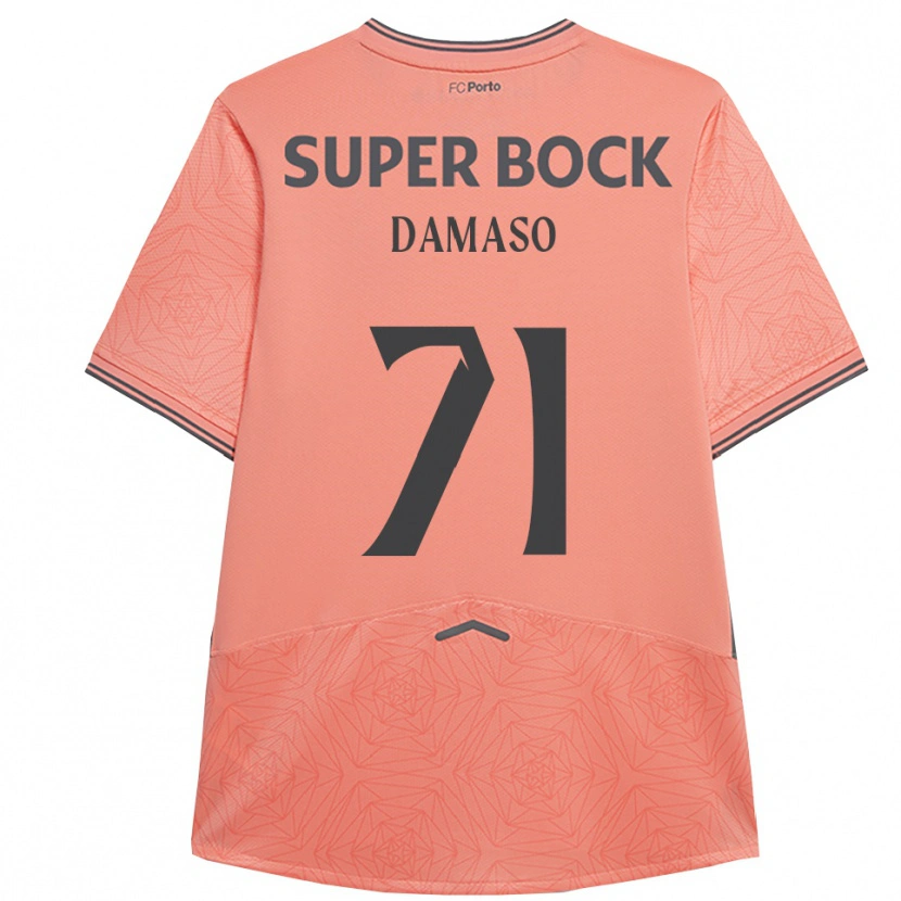DanxenキッズNico Damaso#71ピンク ネイビーアウェイシャツ2025/26ジャージーユニフォーム