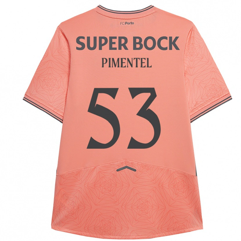 Danxenキッズエリック・ピメンテル#53ピンク ネイビーアウェイシャツ2025/26ジャージーユニフォーム