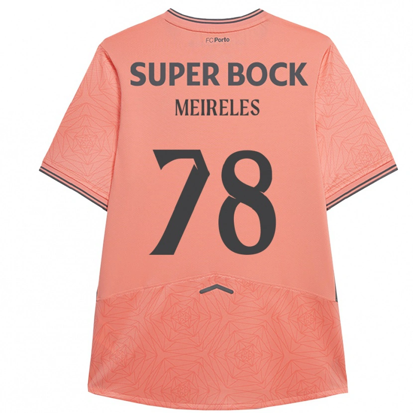 Danxenキッズジョルジ・メイレレス#78ピンク ネイビーアウェイシャツ2025/26ジャージーユニフォーム