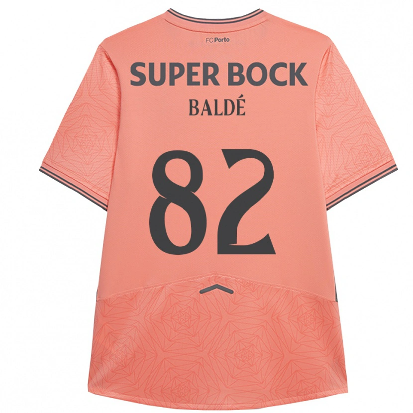 Danxenキッズアルファ・ムーサ・バルデ#82ピンク ネイビーアウェイシャツ2025/26ジャージーユニフォーム