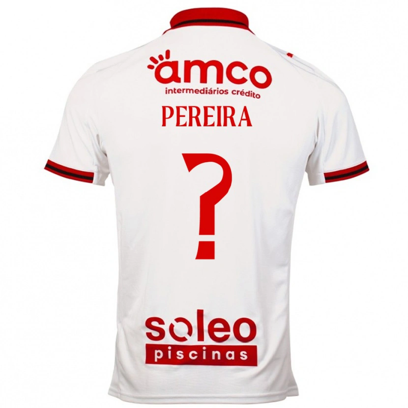 DanxenキッズMartim Pereira#0ホワイト レッドアウェイシャツ2025/26ジャージーユニフォーム