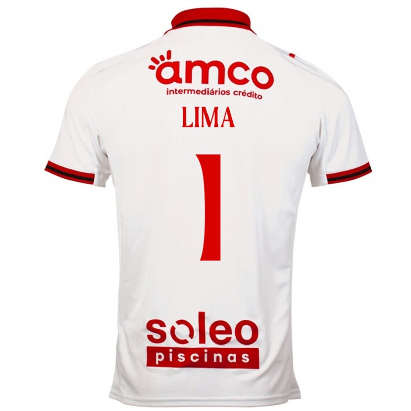 DanxenキッズAline Lima#1ホワイト レッドアウェイシャツ2025/26ジャージーユニフォーム