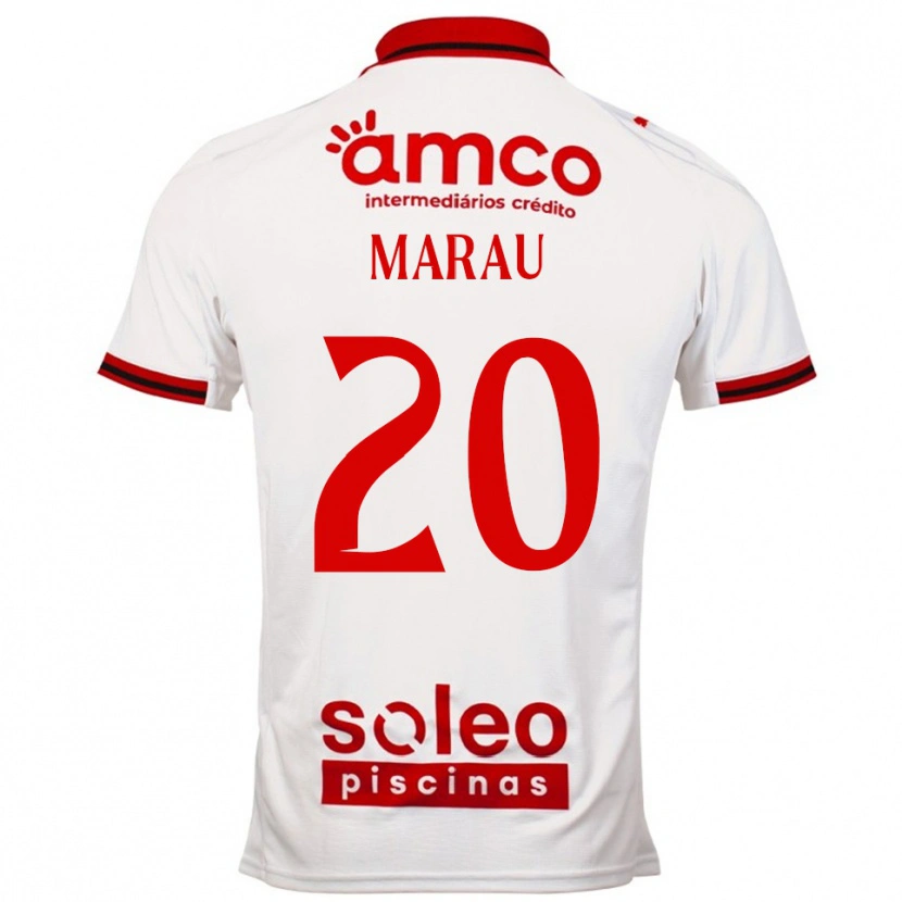 Danxenキッズマダレーナ・シルバ・フェレイラ#20ホワイト レッドアウェイシャツ2025/26ジャージーユニフォーム