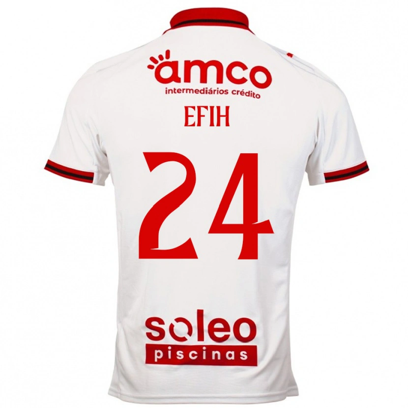 DanxenキッズPeace Efih#24ホワイト レッドアウェイシャツ2025/26ジャージーユニフォーム