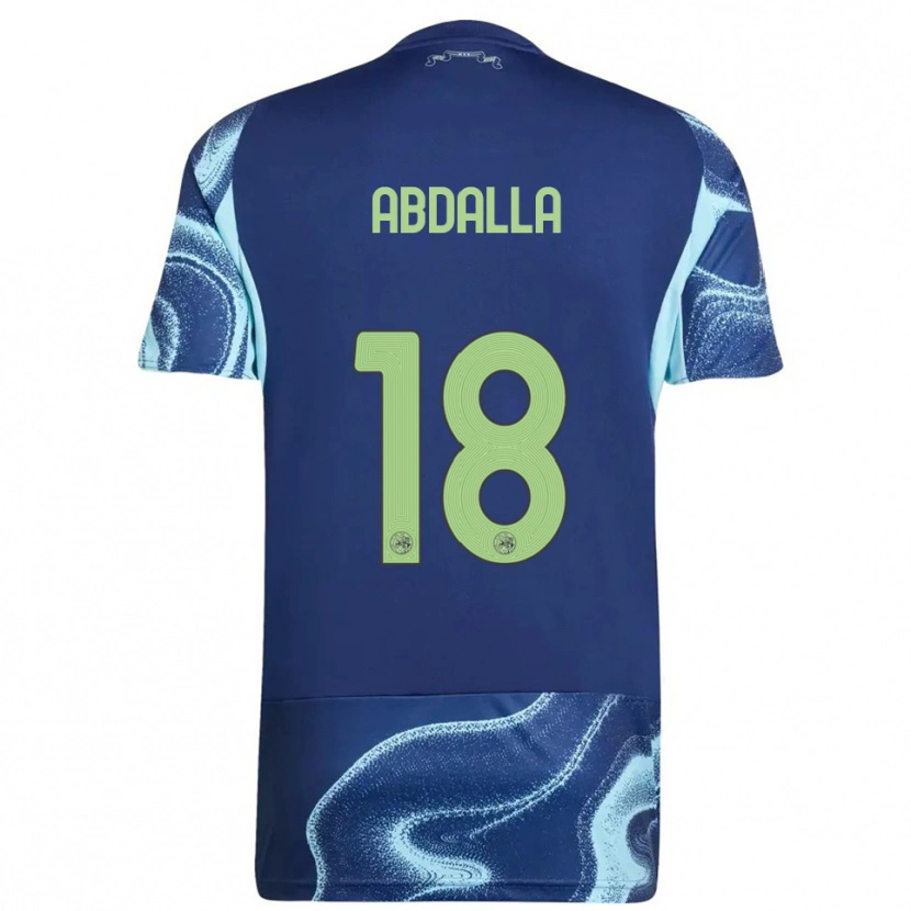 DanxenキッズMohamed Abdalla#18ネイビー スカイブルーアウェイシャツ2025/26ジャージーユニフォーム