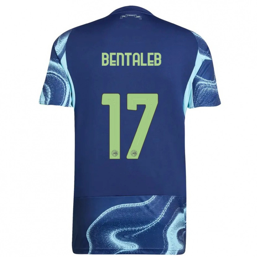 DanxenキッズMarouane Bentaleb#17ネイビー スカイブルーアウェイシャツ2025/26ジャージーユニフォーム