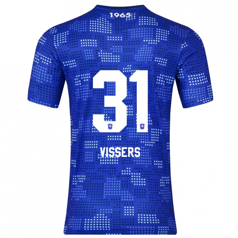 DanxenキッズKiki Vissers#31ブルー スカイブルーアウェイシャツ2025/26ジャージーユニフォーム
