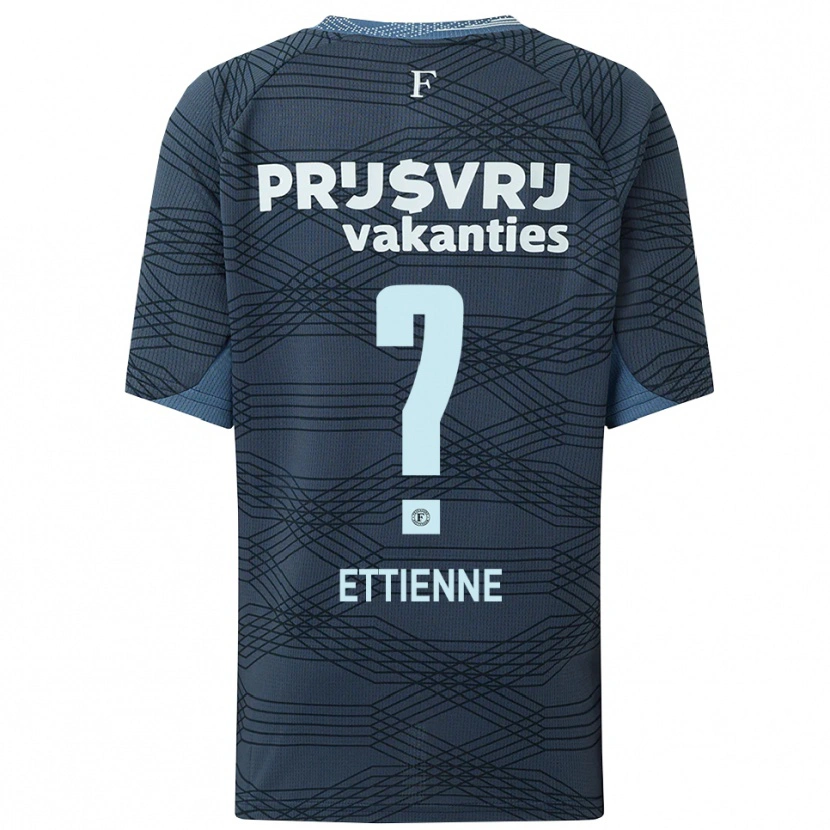 DanxenキッズJayden Ettienne#0ブラック グレーアウェイシャツ2025/26ジャージーユニフォーム