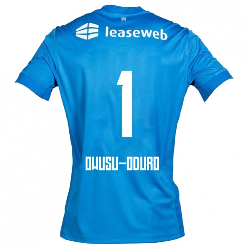 Danxenキッズロメ＝ヤイデン・オウス＝オドゥロ#1ブルー ホワイトアウェイシャツ2025/26ジャージーユニフォーム