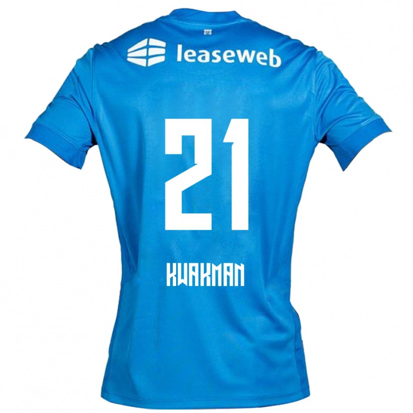 Danxenキッズデイブ・クワクマン#21ブルー ホワイトアウェイシャツ2025/26ジャージーユニフォーム