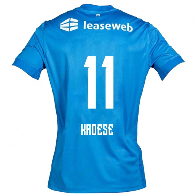Danxenキッズフィーケ・クローゼ#11ブルー ホワイトアウェイシャツ2025/26ジャージーユニフォーム
