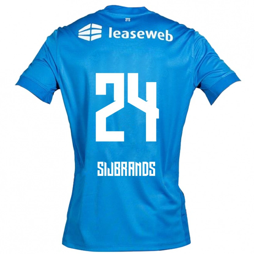 DanxenキッズJulian Sijbrands#24ブルー ホワイトアウェイシャツ2025/26ジャージーユニフォーム