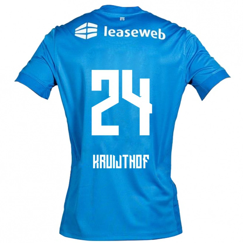 DanxenキッズAnnemiek Kruijthof#24ブルー ホワイトアウェイシャツ2025/26ジャージーユニフォーム