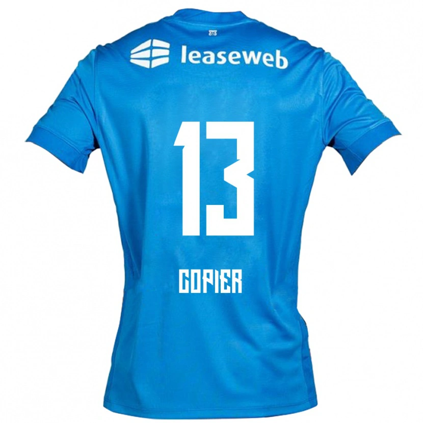 DanxenキッズFebe Copier#13ブルー ホワイトアウェイシャツ2025/26ジャージーユニフォーム