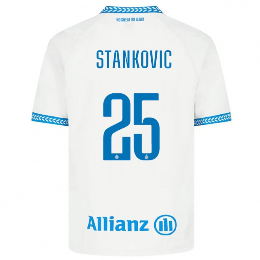 Danxenキッズアレクサンダル・スタンコビッチ#25ブルー ホワイトアウェイシャツ2025/26ジャージーユニフォーム