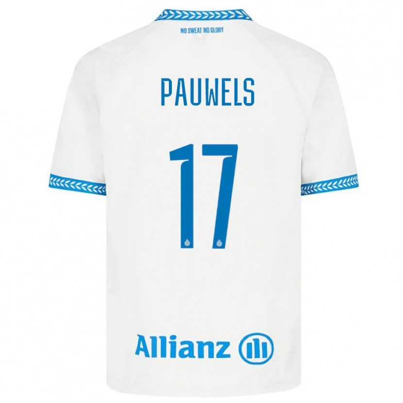 Danxenキッズフルー・パウウェルス#17ブルー ホワイトアウェイシャツ2025/26ジャージーユニフォーム