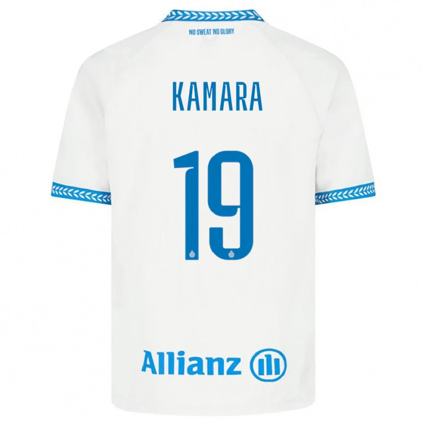 Danxenキッズアルハッサン・カマーラ#19ブルー ホワイトアウェイシャツ2025/26ジャージーユニフォーム