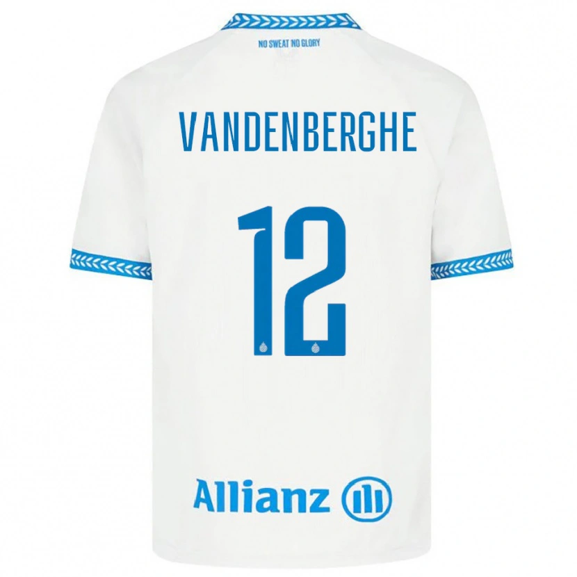 DanxenキッズXander Vandenberghe#12ブルー ホワイトアウェイシャツ2025/26ジャージーユニフォーム