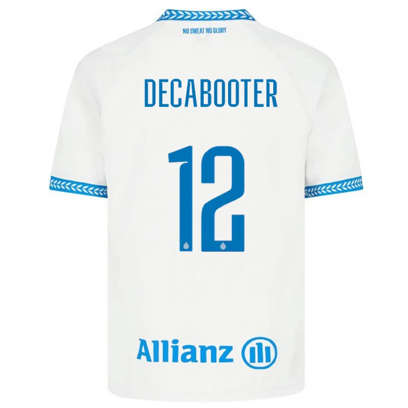 DanxenキッズMarith Decabooter#12ブルー ホワイトアウェイシャツ2025/26ジャージーユニフォーム