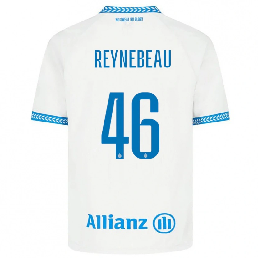 DanxenキッズClementine Reynebeau#46ブルー ホワイトアウェイシャツ2025/26ジャージーユニフォーム