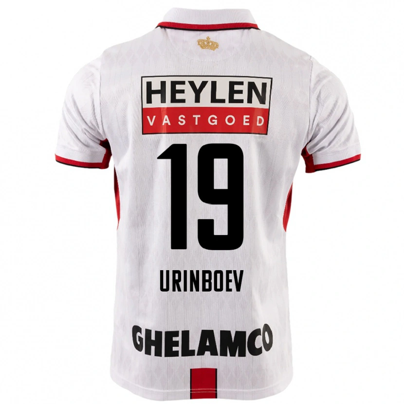 DanxenキッズMukhammadali Urinboev#19ホワイト レッドアウェイシャツ2025/26ジャージーユニフォーム
