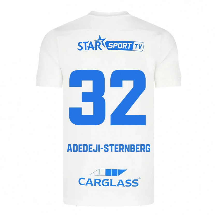 Danxenキッズノア・アデデジ・スタンバーグ#32ホワイト ブルーアウェイシャツ2025/26ジャージーユニフォーム