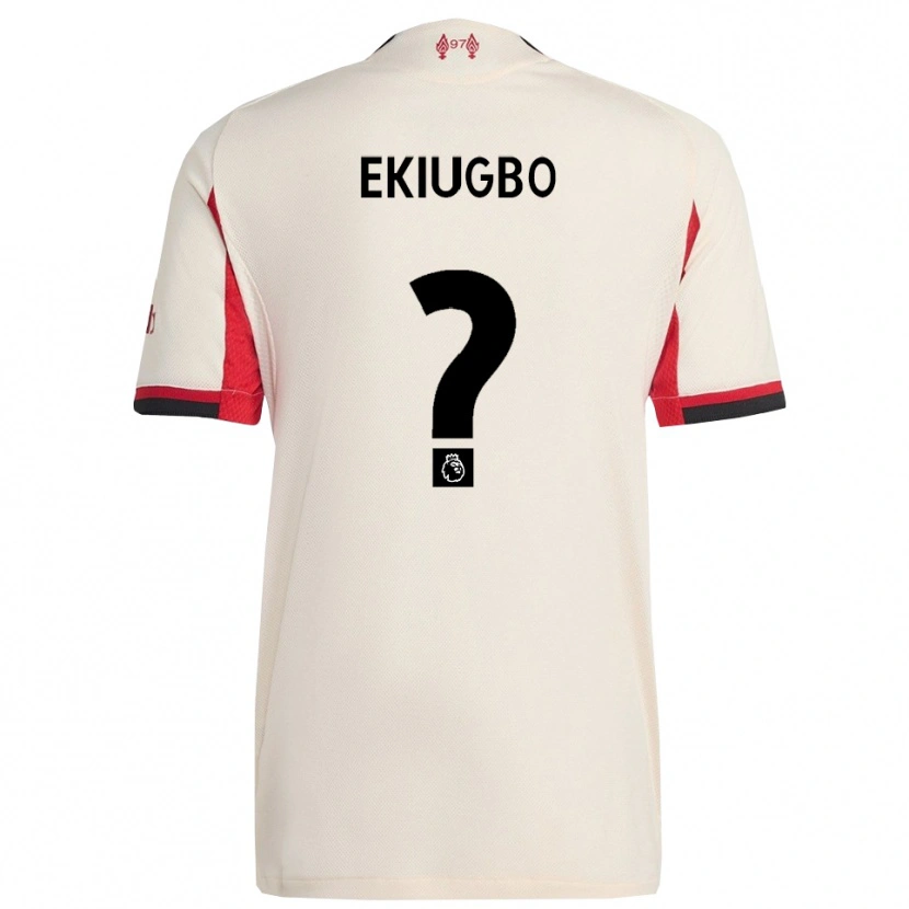 DanxenキッズShadrach Ekiugbo#0ホワイト ブラックアウェイシャツ2025/26ジャージーユニフォーム