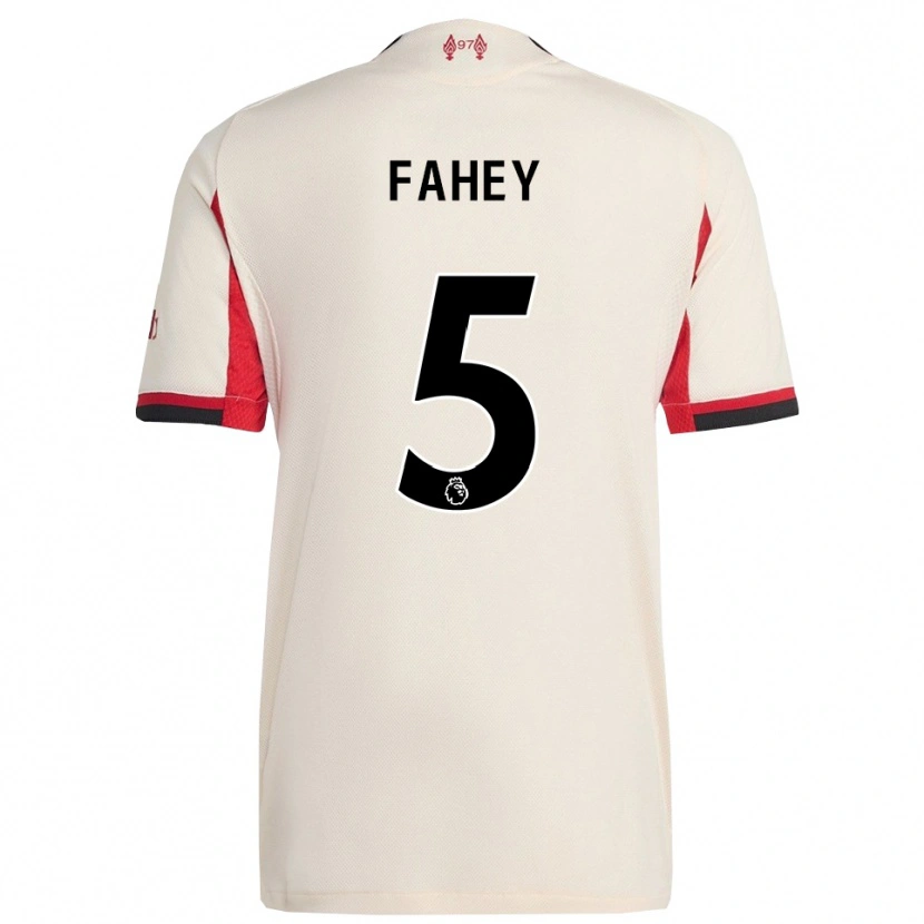 Danxenキッズナイアム・フェイヒー#5ホワイト ブラックアウェイシャツ2025/26ジャージーユニフォーム