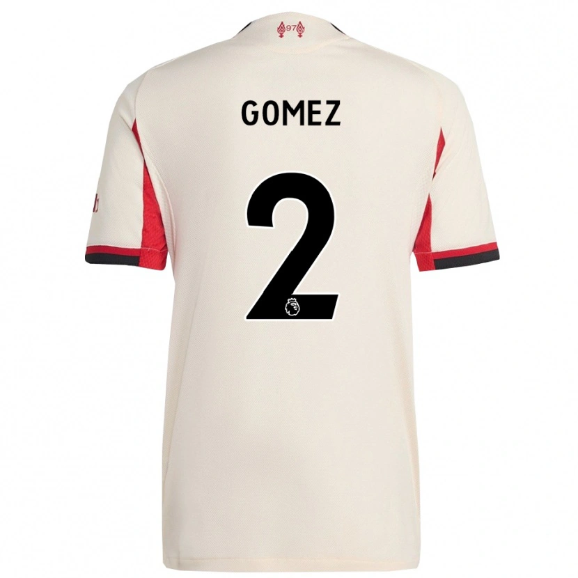 Danxenキッズジョー・ゴメス#2ホワイト ブラックアウェイシャツ2025/26ジャージーユニフォーム