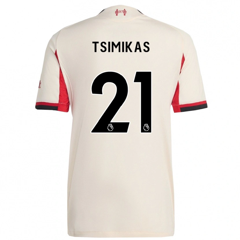 Danxenキッズコスタス・ツィミカス#21ホワイト ブラックアウェイシャツ2025/26ジャージーユニフォーム