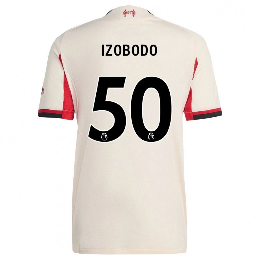 Danxenキッズエリヤ・イソボド・ジョン#50ホワイト ブラックアウェイシャツ2025/26ジャージーユニフォーム