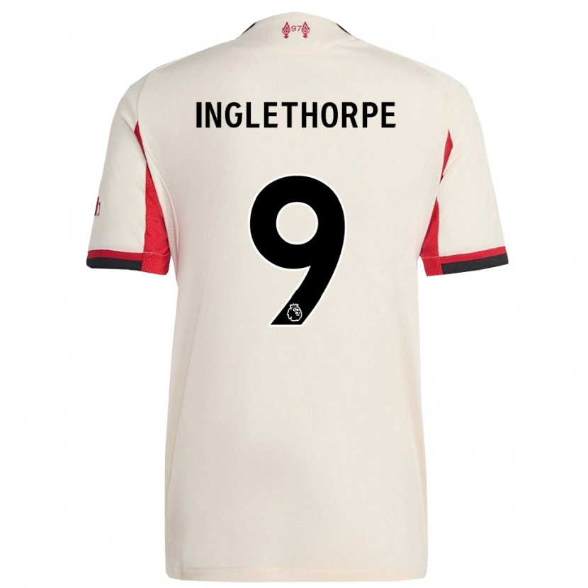 DanxenキッズFinn Inglethorpe#9ホワイト ブラックアウェイシャツ2025/26ジャージーユニフォーム