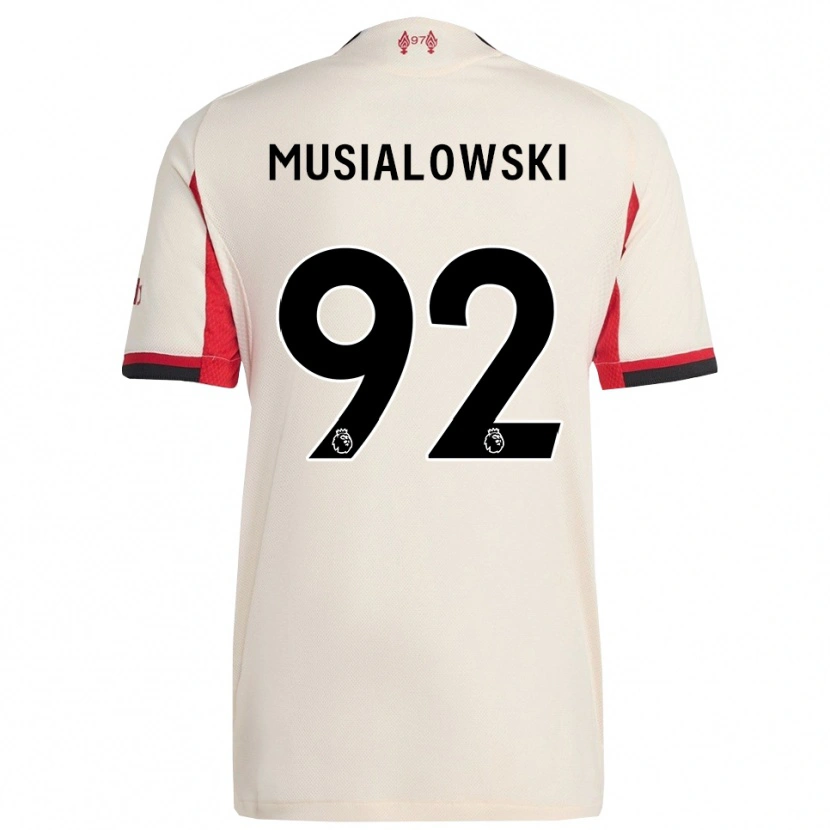 Danxenキッズマテウシュ・ムシャウォフスキ#92ホワイト ブラックアウェイシャツ2025/26ジャージーユニフォーム