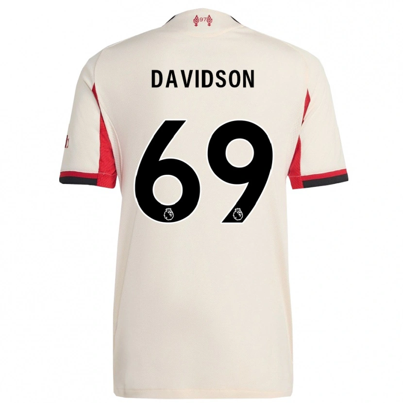 Danxenキッズジョシュ・デイビッドソン#69ホワイト ブラックアウェイシャツ2025/26ジャージーユニフォーム