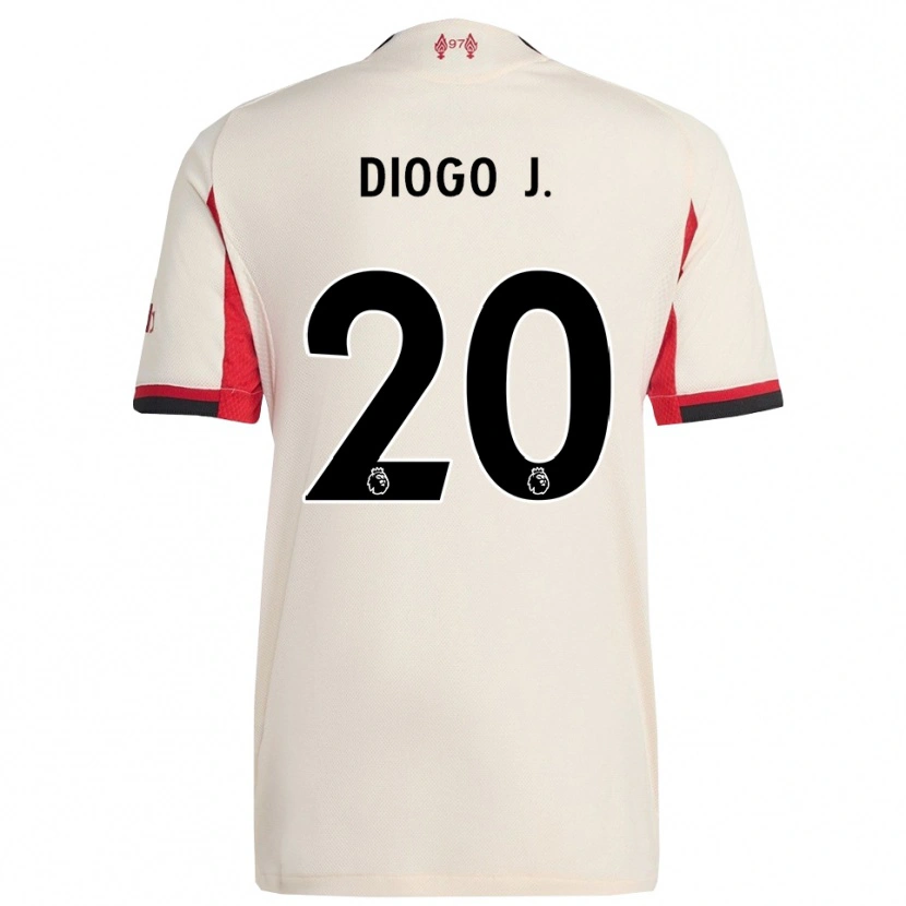 Danxenキッズディオゴ・ジョッタ#20ホワイト ブラックアウェイシャツ2025/26ジャージーユニフォーム